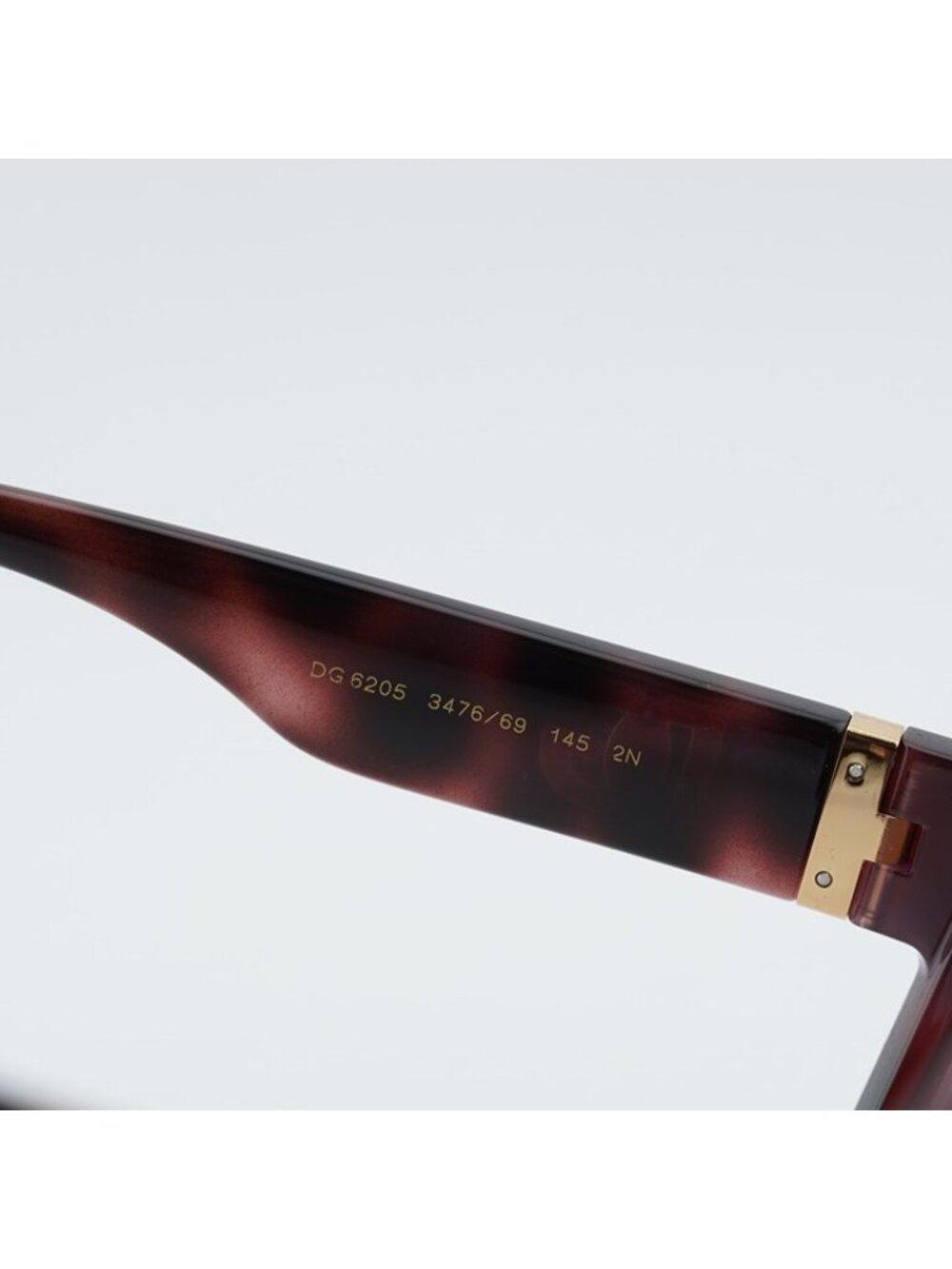 Dolce & Gabbana DG6205 347669 Sunglasses Havana Square Frame, Dark Violet Lenses - Picture 6 of 10